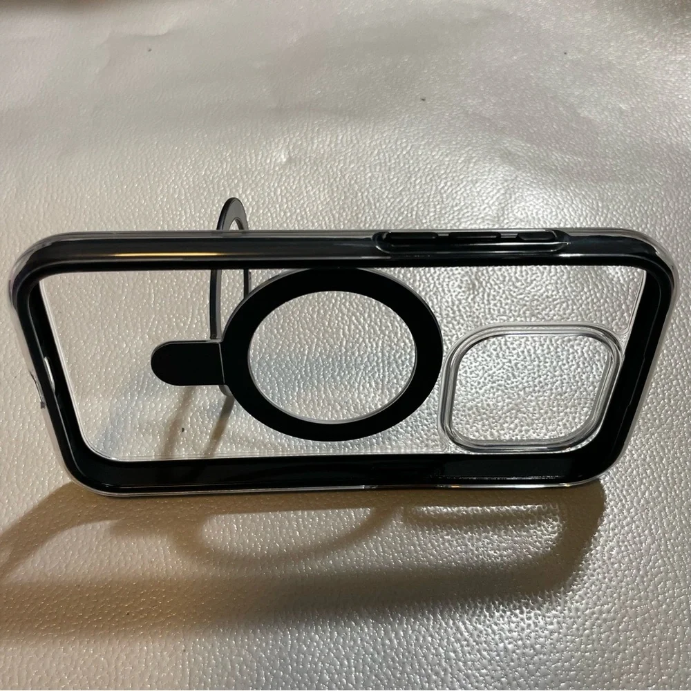 IPhone 12 black Phone Case with Ring Holder